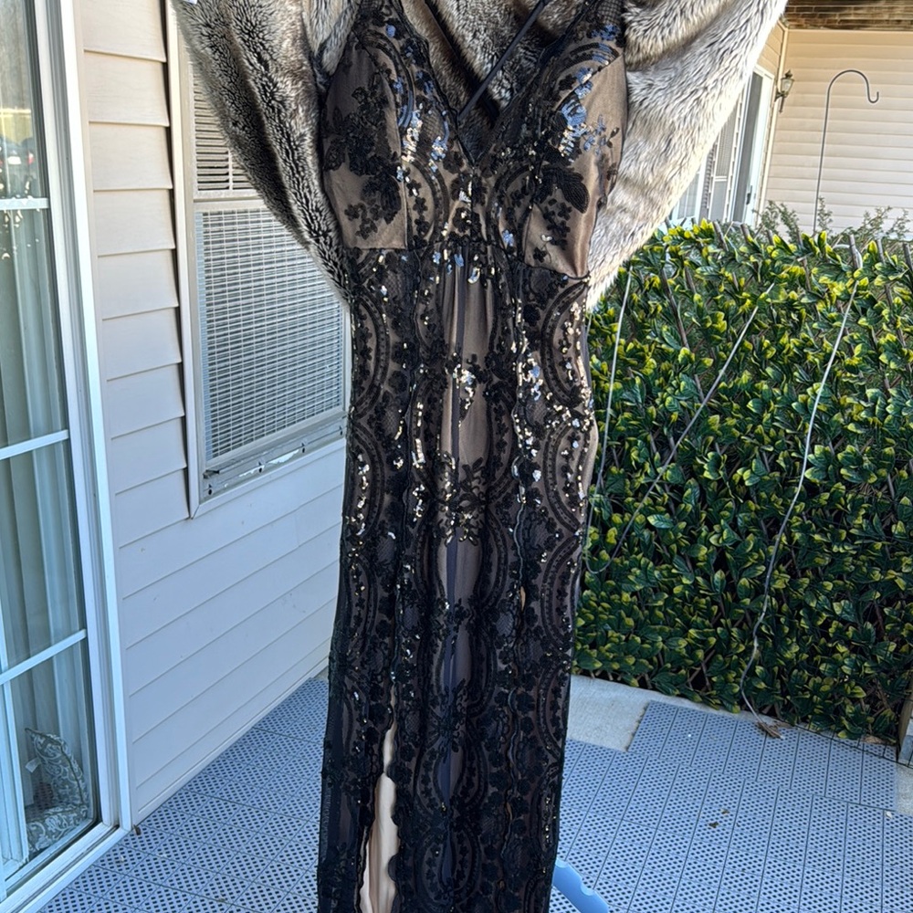 Elegant & Sexy Black Sequin Gown